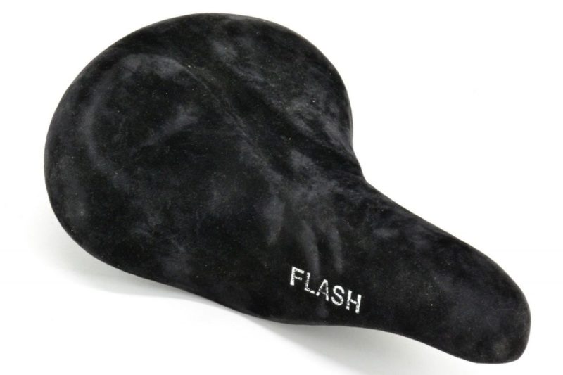 NOS Perache 'Flash' Ladies Saddle Black Suede Stylish Classic Retro L'Eroica