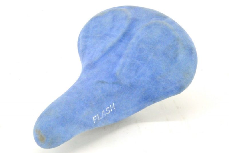 NOS Perache 'Flash' Ladies Saddle Sky Blue Suede Style Classic Retro L'Eroica - Image 3