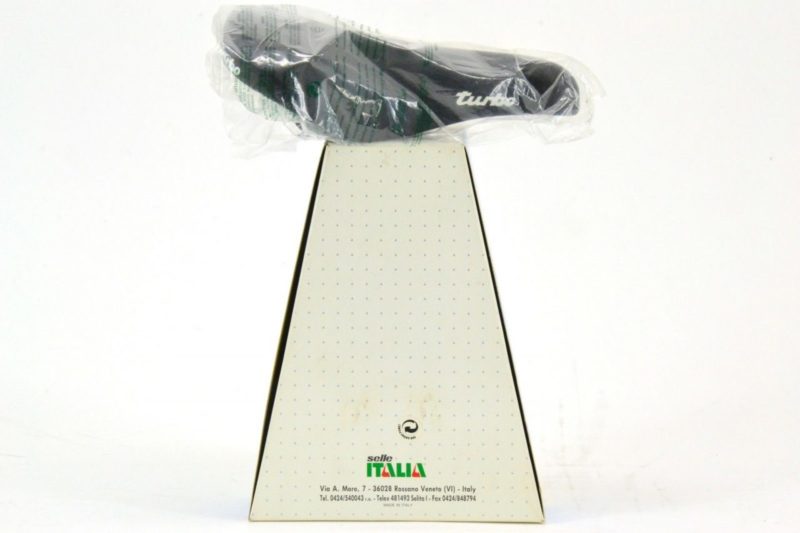 NOS Selle Italia 'Lady Turbo' Road Saddle 1994 Hinault Black Leather L'Eroica - Image 5