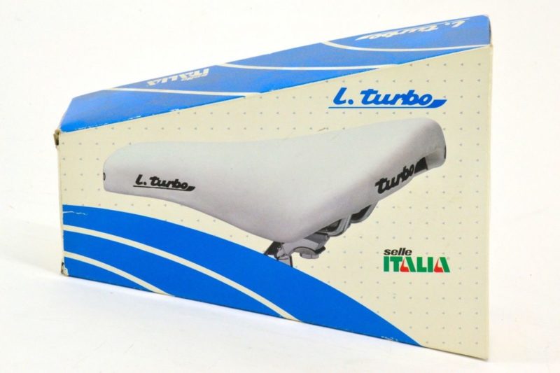 NOS Selle Italia 'Lady Turbo' Road Saddle 1994 Hinault Black Leather L'Eroica - Image 7