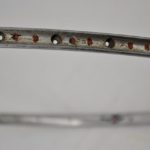 Nisi Vintage Professional 36 Hole Drilled Silver Race Rim 700c 622 Tubular Used - Image 3