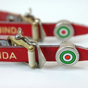 Pedal Strap Finishers (Pair) - Italian Flag Design Made in Italy L'Eroica