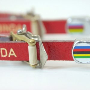 Pedal Strap Finishers (Pair) - World Champ Stripe Design Made in Italy L'Eroica