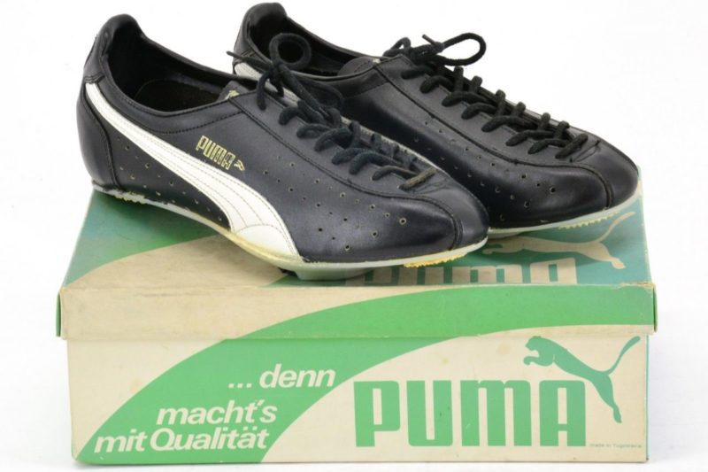 Puma Olympia Sprint 695 1976 Leather Cycling Shoes 6.5UK 8.5US 255mm Sole - NOS