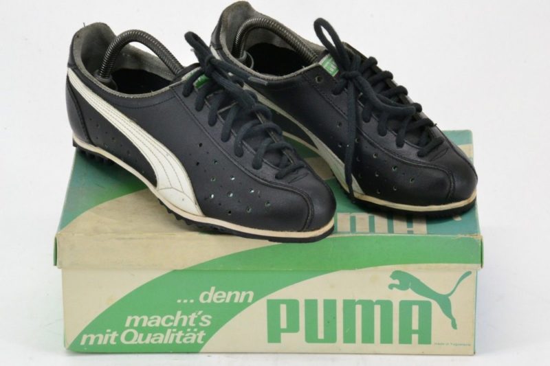 Puma Womens Leather Cycling Shoes 5.5UK 7.5US 250mm Sole - Classic L'Eroica NOS