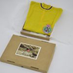 'Sammontana' Yellow/Blue 1970s Classic Vintage Cycling Jersey Size 2 L'Eroica - Image 4