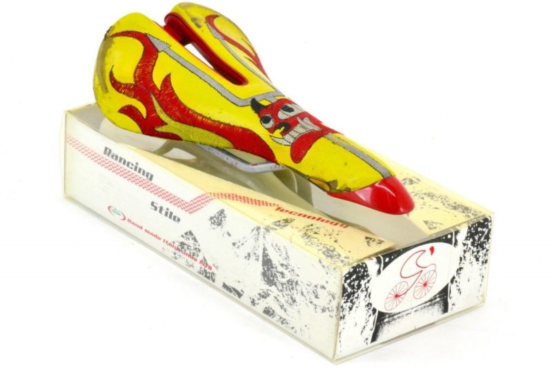 Selle Italia Claudio Chiappucci 'Diablo' Saddle 1990s Giro d'Italia L'Eroica