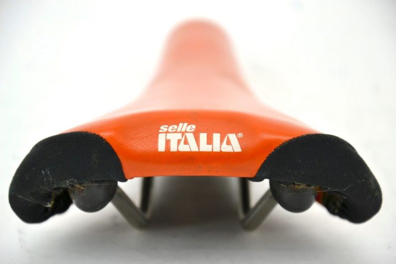 Selle Italia Flite Saddle Orange Leather Titanium Vintage 1997 1990s - Image 4