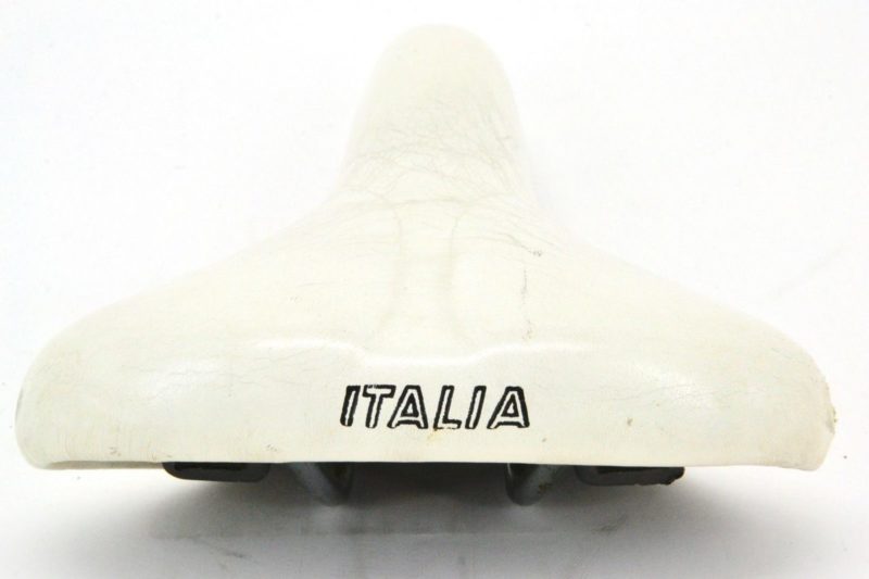 Selle Italia Lady Anatomica Saddle White Leather 1980s Made in Italy L'Eroica - Image 4