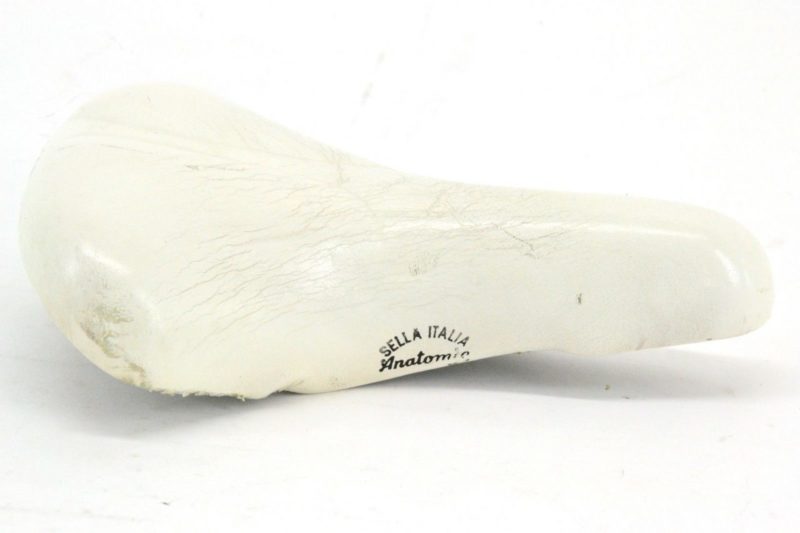 Selle Italia Lady Anatomica Saddle White Leather 1980s Made in Italy L'Eroica - Image 5