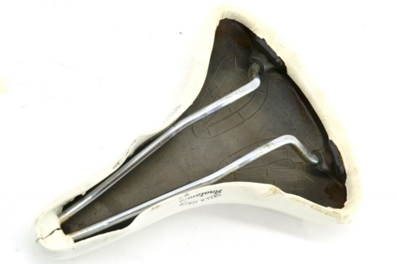 Selle Italia Lady Anatomica Saddle White Leather 1980s Made in Italy L'Eroica - Image 6