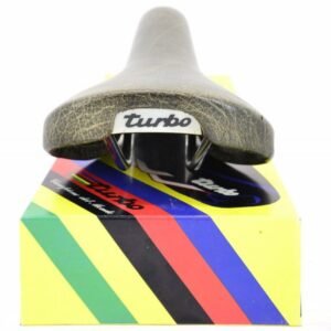 Selle De Vélo De Route Selle Italia Turbo Bernard Hinault En Cuir Noir - Occasion Bon état