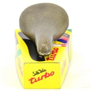 Selle De Vélo De Route Selle Italia Turbo - Modèle Bernard Hinault, Cuir Marron, 381 G - Occasion En Bon état