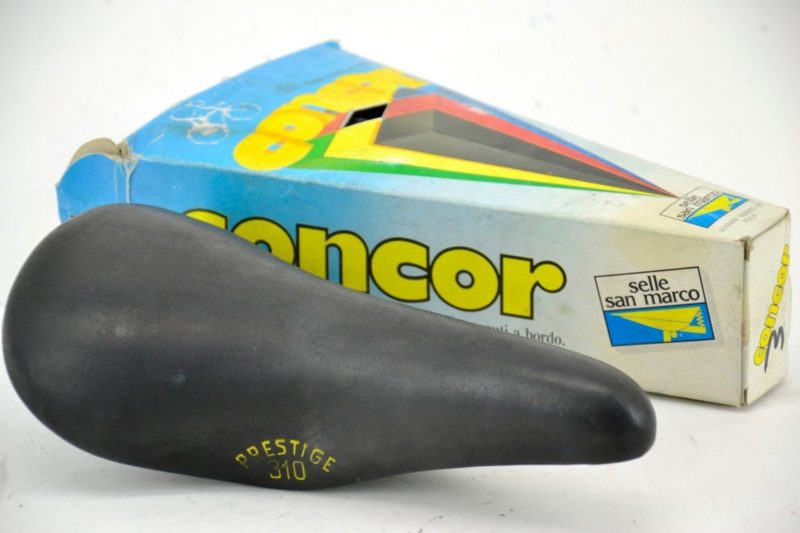 Selle San Marco Prestige 310 Saddle Black Leather 1970s 1980s Classic Campagnolo
