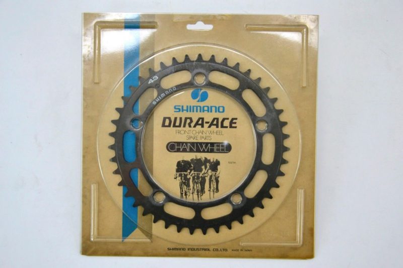 Shimano Dura-Ace Black Vintage 1st Gen 43T Chainring GA-200 Rare 70's L'Eroica