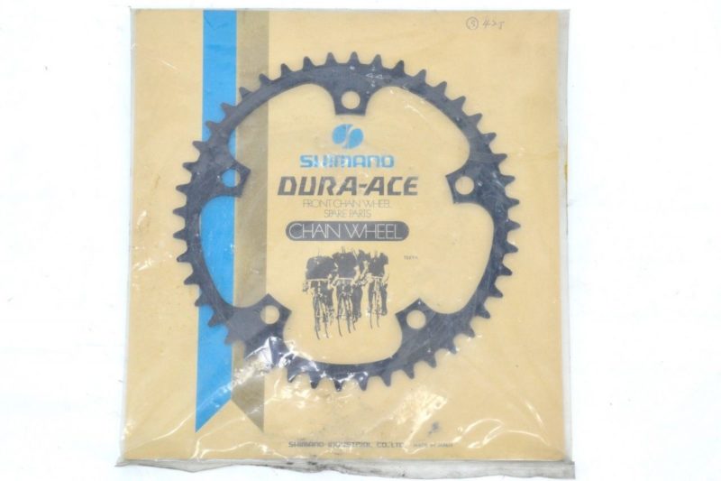 Shimano Dura Ace Chainring Black 130BCD 44T Made in Japan - Image 4