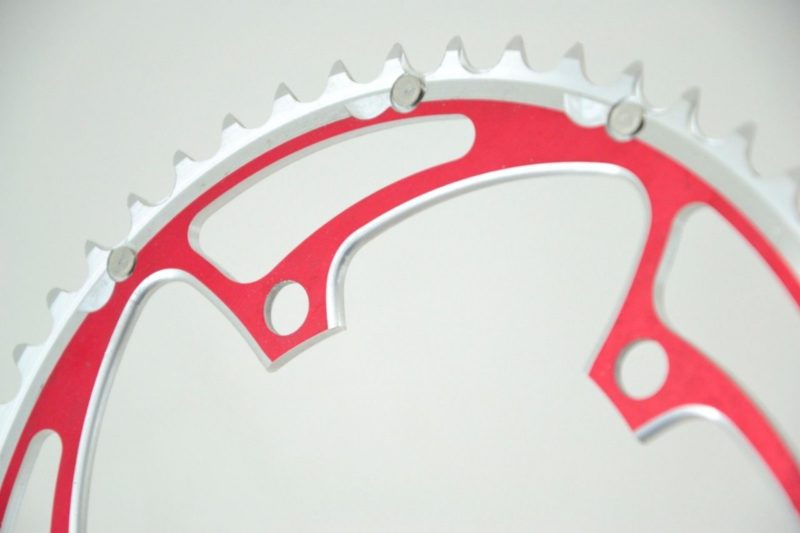 Stronglight 'Zicral' Red Road Chainring 8/9/10 Speed 52T 130BCD Shimano 3/32" - Image 3