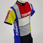 Team Toshiba NOS Mondrian 1989 Vintage Cycling Jersey Size 4 - Image 3