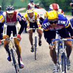 Team Toshiba NOS Mondrian 1989 Vintage Cycling Jersey Size 4 - Image 5