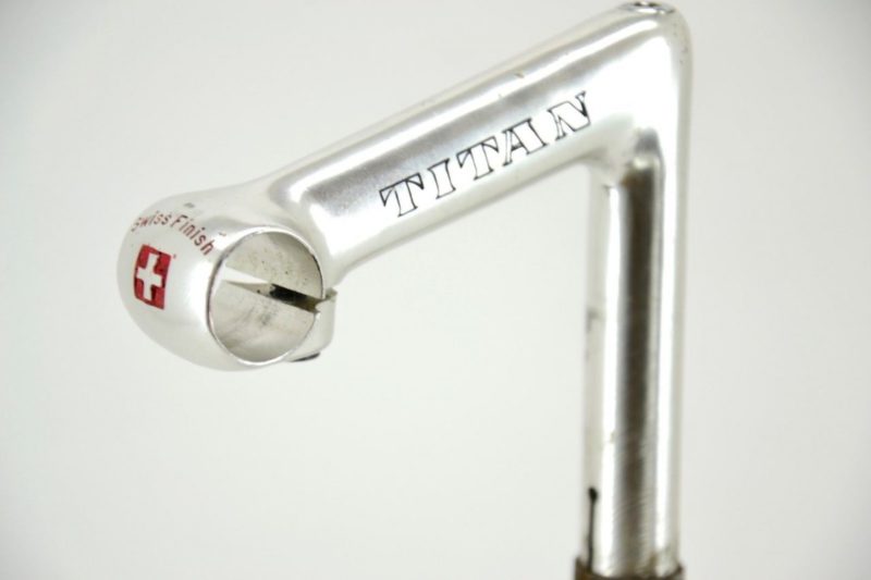Titan (Switzerland) Pantograph Road Stem 25.8mm 120mm Silver Campagnolo L'Eroica - Image 2