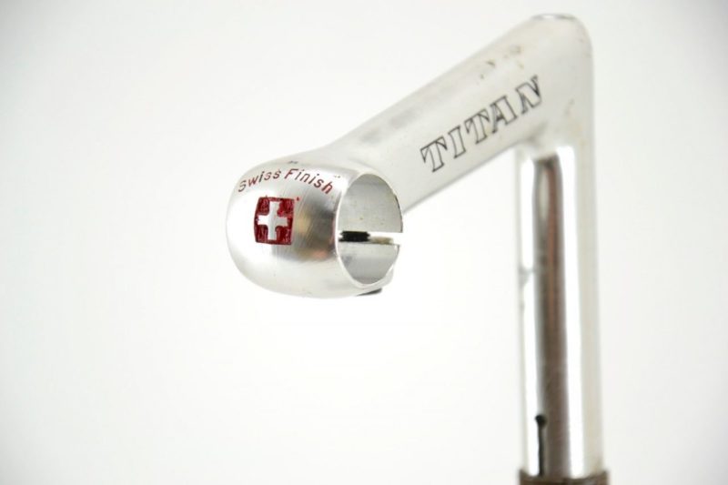 Titan (Switzerland) Pantograph Road Stem 25.8mm 120mm Silver Campagnolo L'Eroica - Image 7