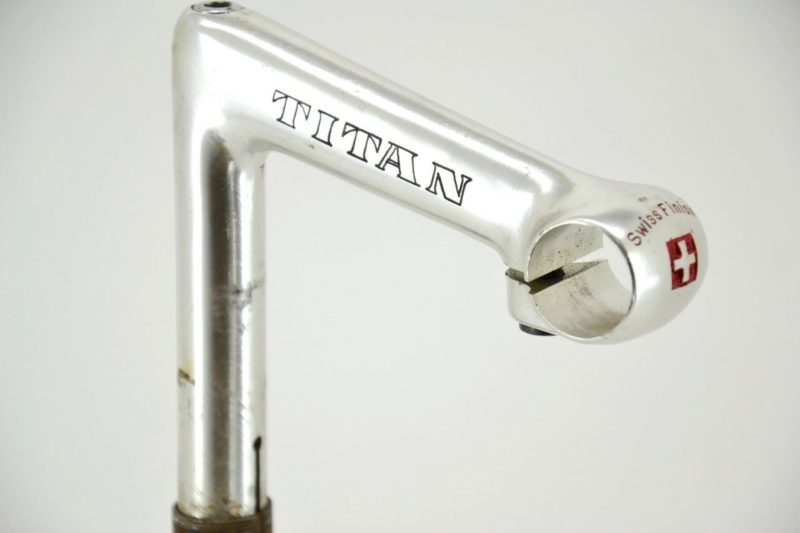 Titan (Switzerland) Pantograph Road Stem 25.8mm 120mm Silver Campagnolo L'Eroica