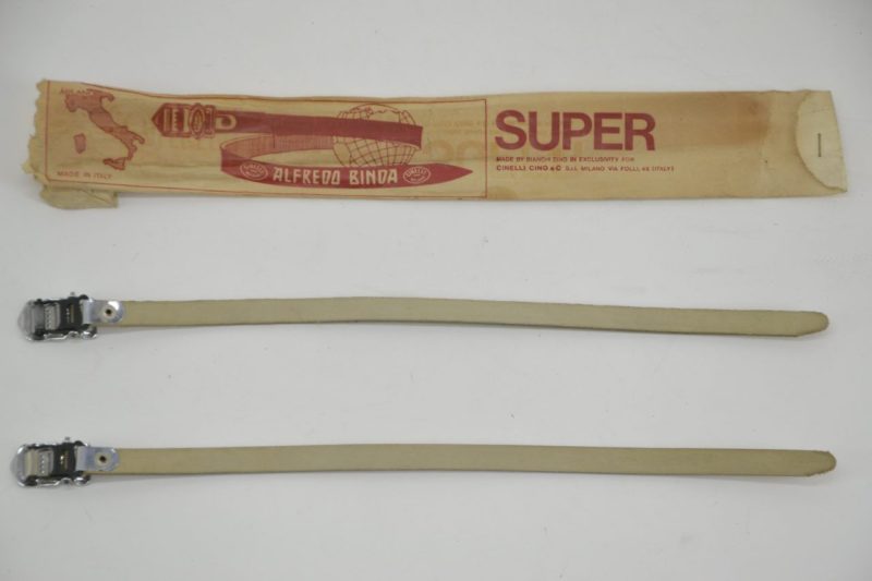 Vintage Alfredo Binda Laminated Toe Straps