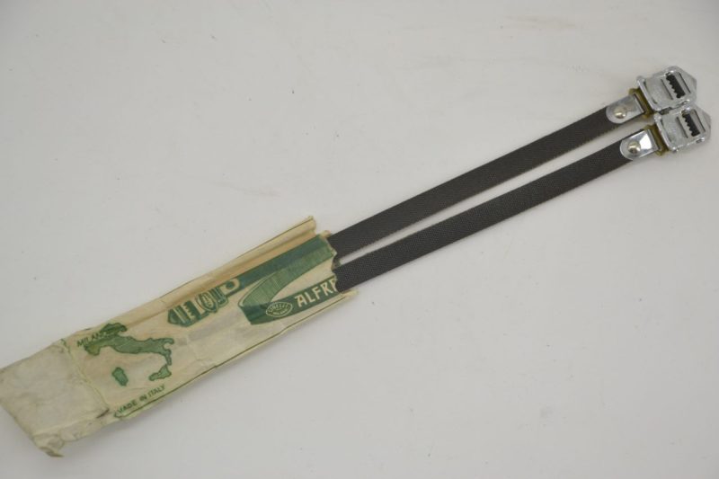 Vintage Alfredo Binda Laminated Toe Straps