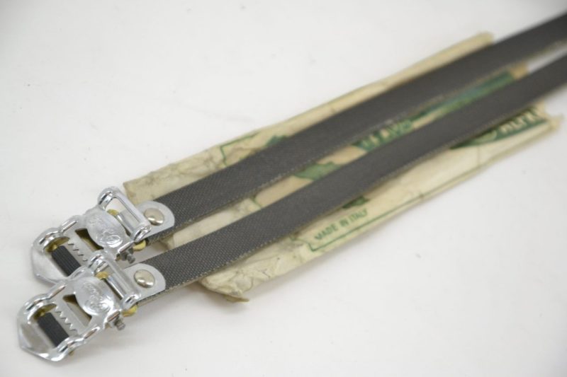 Vintage Alfredo Binda Laminated Toe Straps
