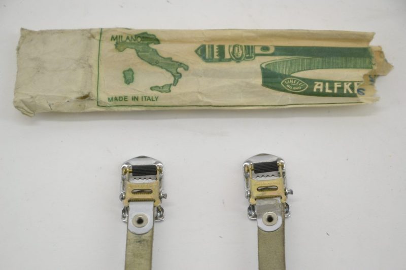 Vintage Alfredo Binda Laminated Toe Straps