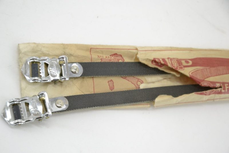 Vintage Alfredo Binda Laminated Toe Straps