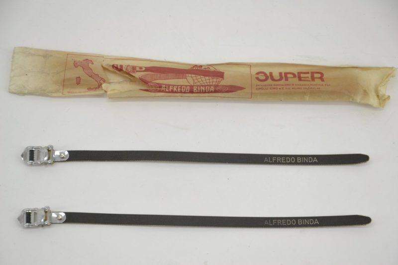 Vintage Alfredo Binda Laminated Toe Straps
