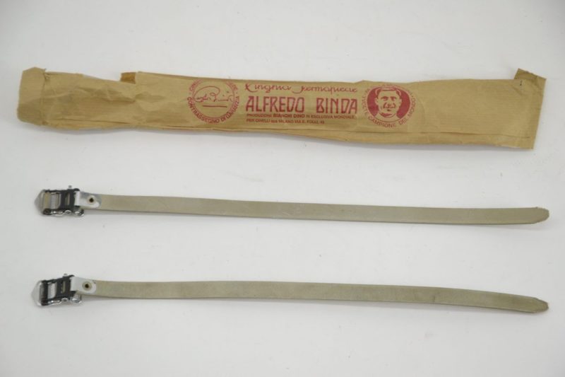 Vintage Alfredo Binda Laminated Toe Straps