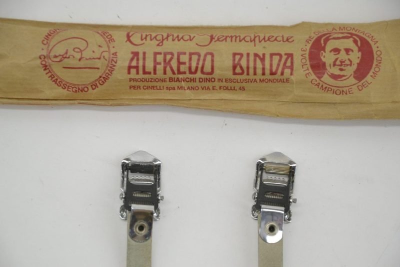 Vintage Alfredo Binda Laminated Toe Straps