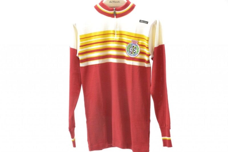 Vintage Cicli Berlinetta Wool Cycling Jersey by Santini NOS
