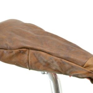 Vintage Italian Real Leather Saddle Covers
