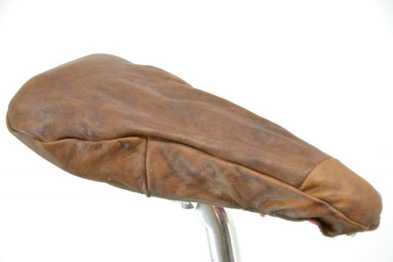 Vintage Italian Real Leather Saddle Covers