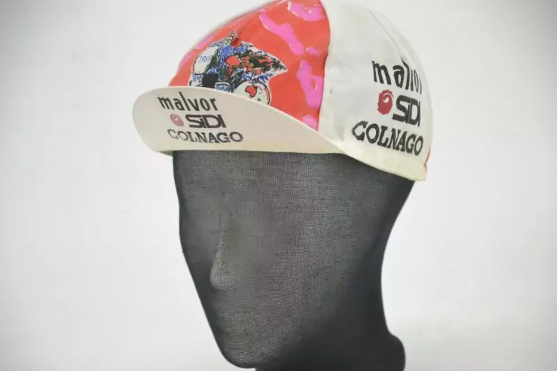 Vintage Team Malvor Sidi Colnago Cycling Cap