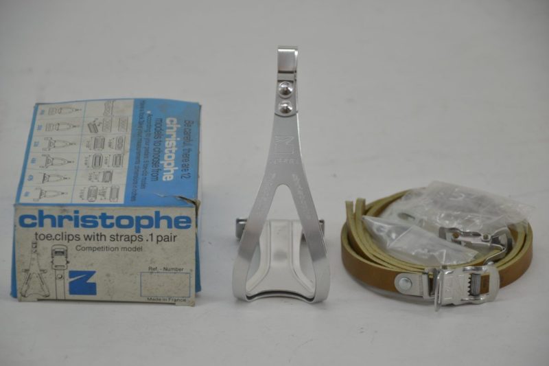 Vintage Christophe 496z Toe Clips with Straps