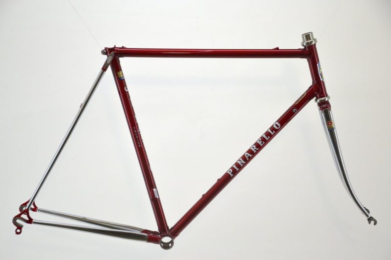 Vintage Pinarello Prestige road frame Candy Apple Red