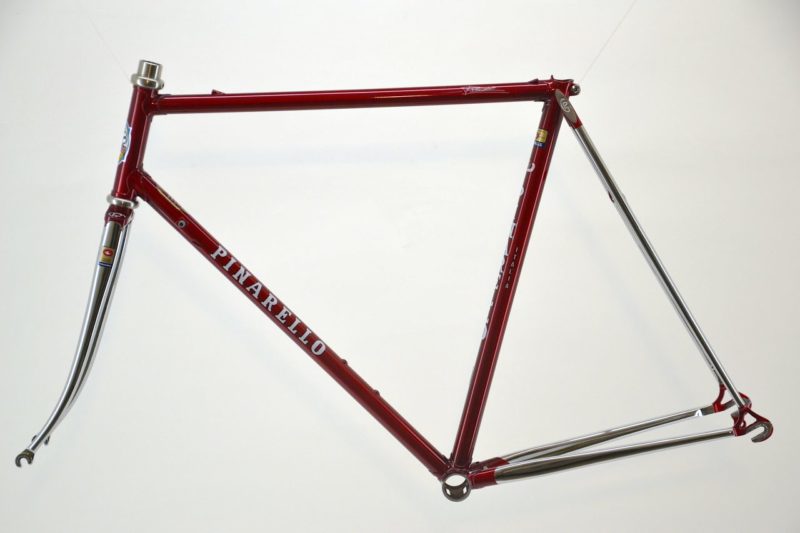 Vintage Pinarello Prestige road frame Candy Apple Red