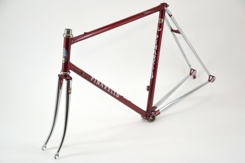 Vintage Pinarello Prestige road frame Candy Apple Red