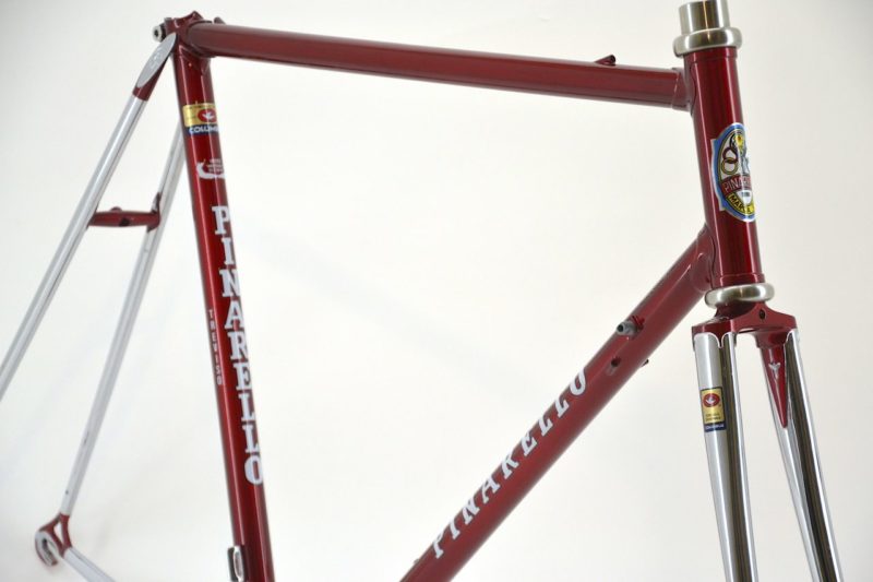 Vintage Pinarello Prestige road frame Candy Apple Red