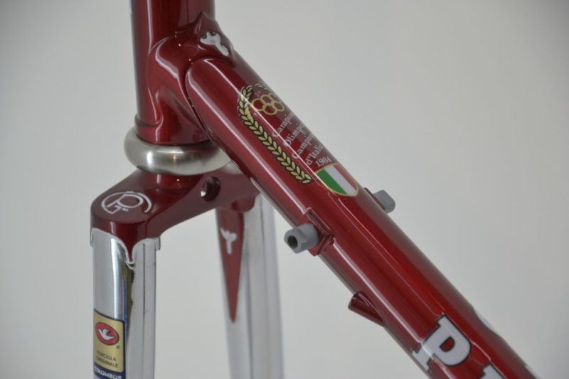 Vintage Pinarello Prestige road frame Candy Apple Red