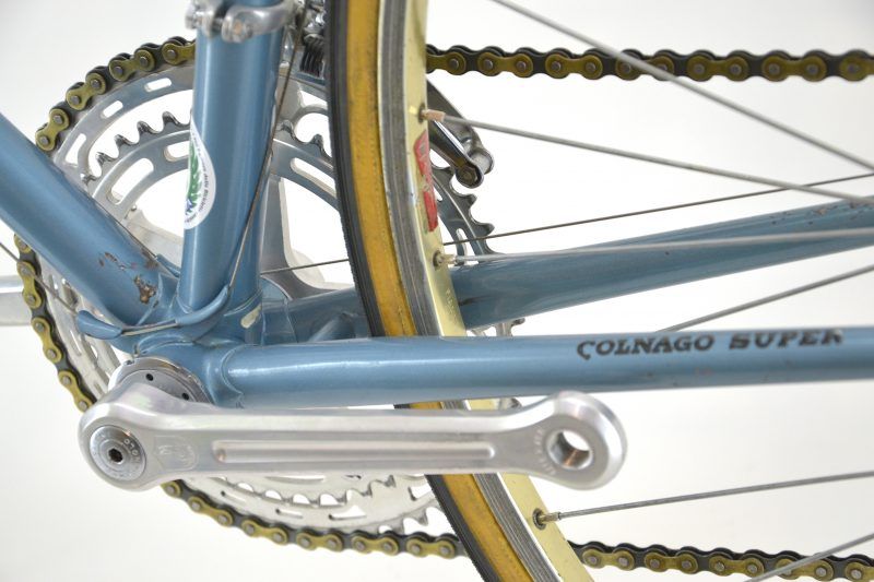 Vintage Colnago Super 1975 Road Bike Light Blue