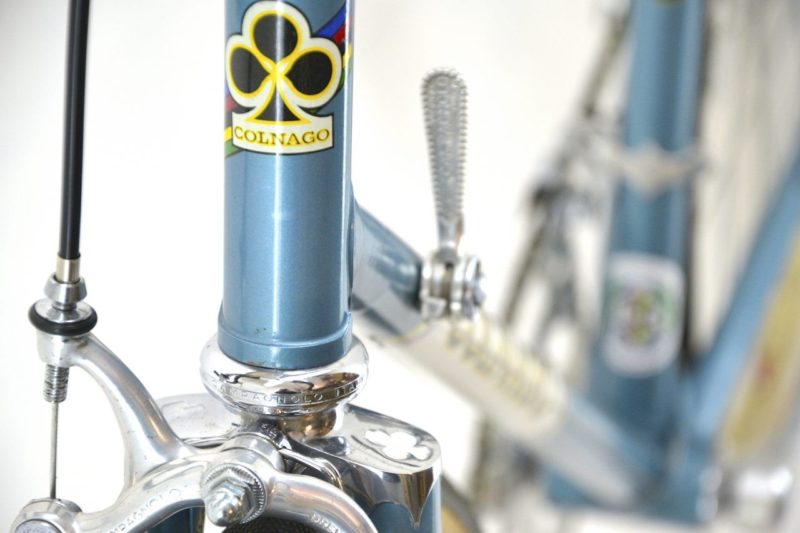 Vintage Colnago Super 1975 Road Bike Light Blue