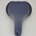 Vintage Selle Italia Flite Titanium saddle in navy blue leather