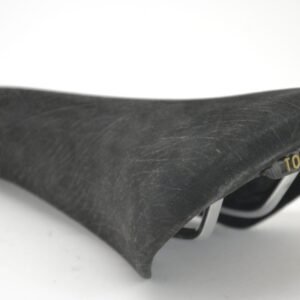 Iscaselle Tornado Black Leather Saddle NOS - Cicli Berlinetta