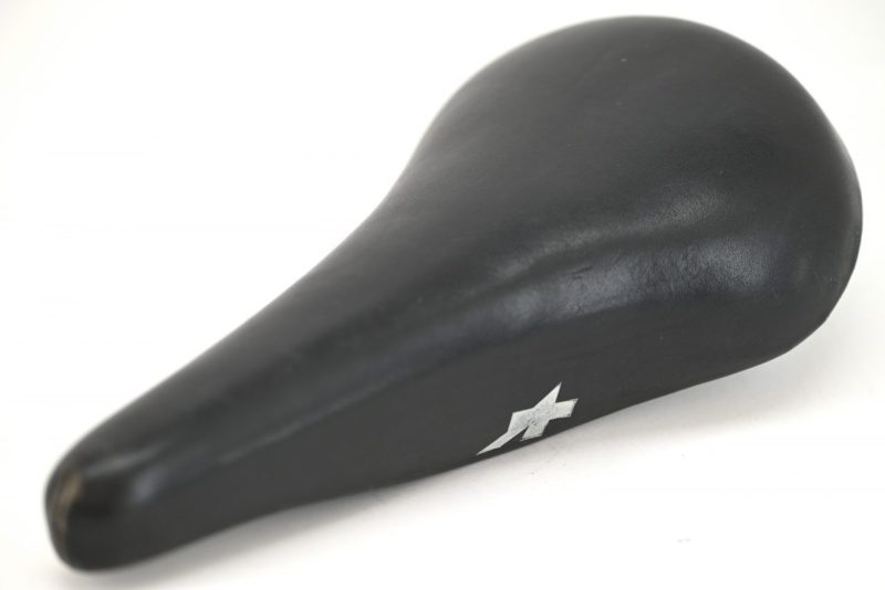 Assos Maier black leather racing Saddle from the late 1970’s