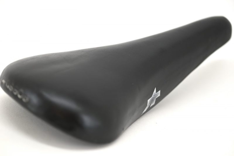 Assos Maier black leather racing Saddle from the late 1970’s